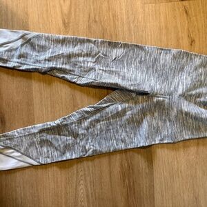 lululemon athletica Gray and White Leggings
